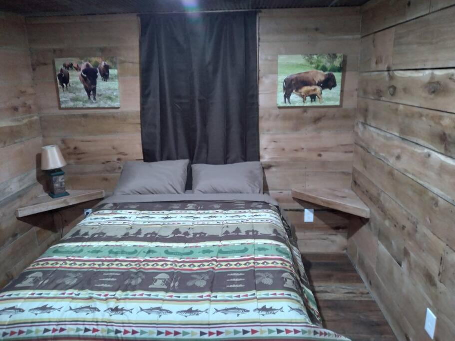 Cabin With A Tree House On A Buffalo Farm . Marshall Екстер'єр фото